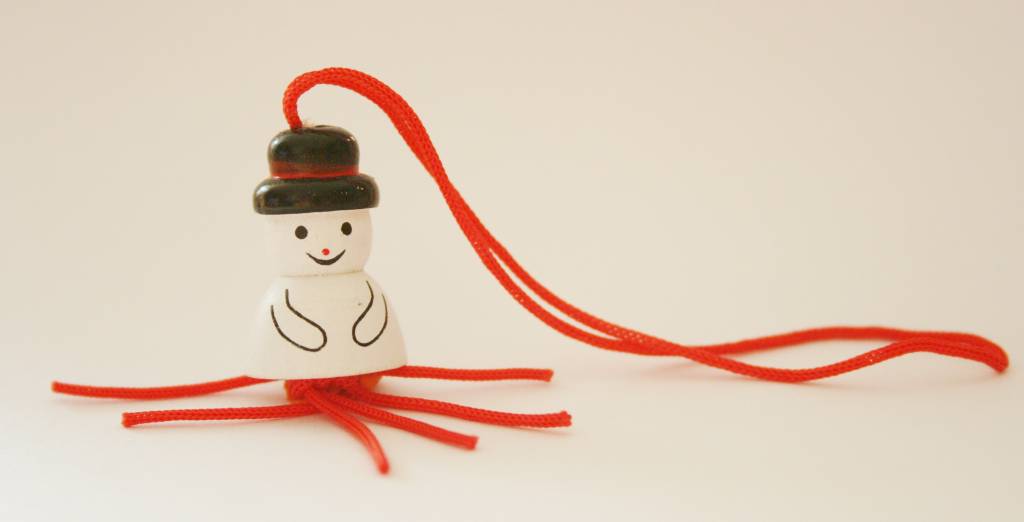 Pendant Snowman 21mm - 50 pieces