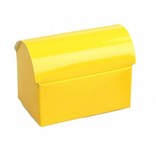 Treasure chest  - glossy yellow - 25 pieces-  105*70*75mm - 250gr.
