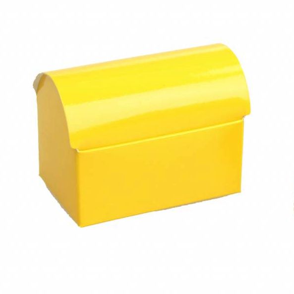 Treasure chest  - glossy yellow - 25 pieces-  105*70*75mm - 250gr.