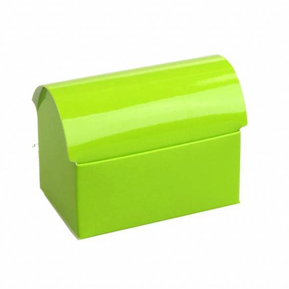 Treasure chest  - glossy green - 25 pieces -  105*70*75mm - 250gr.