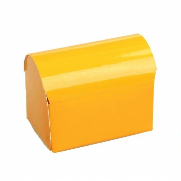 Treasure chest  - glossy orange - 25 pieces  - 105*70*75mm - 250gr.