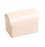Coffre au trésor - rose clair brillant - 25 pièces -  105*70*75mm - 250gr.