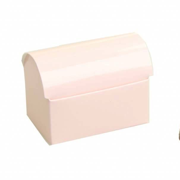 Treasure chest  - glossy light pink - 25 pieces -  105*70*75mm - 250gr.