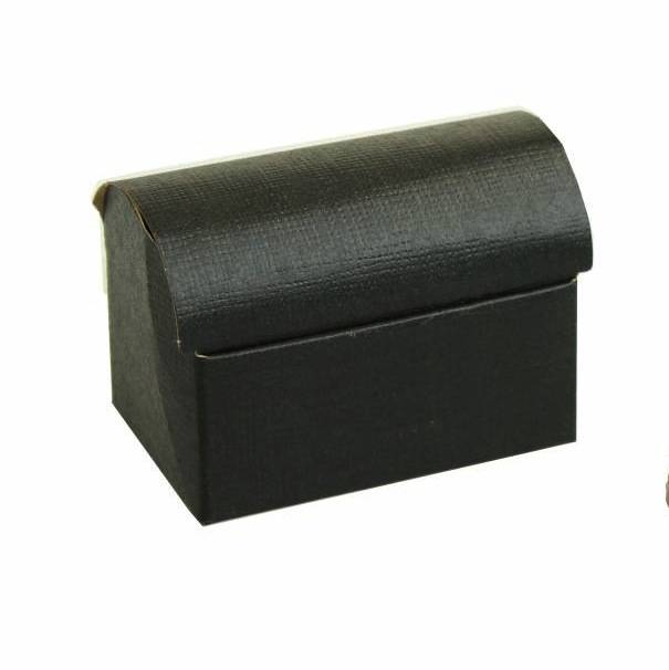 Treasure chest  reliëf - black - 10 pieces - 250 gr. - 100*70*75mm