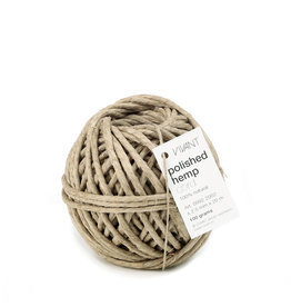 Polished hemp cord