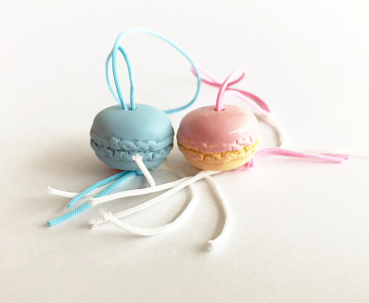 Lucky pendant macaroons - 20 mm - 50 pieces