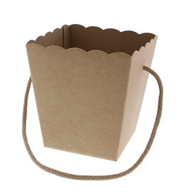 Panier conique avec corde Avana Kraft - 10*10 cm fond