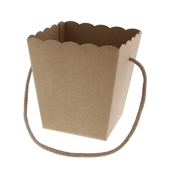 Conische mand met koord   - 10*10 cm bodem