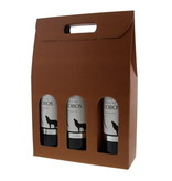 "Skin Desert" Box for 3 bottles (terracotta) - 10 pieces