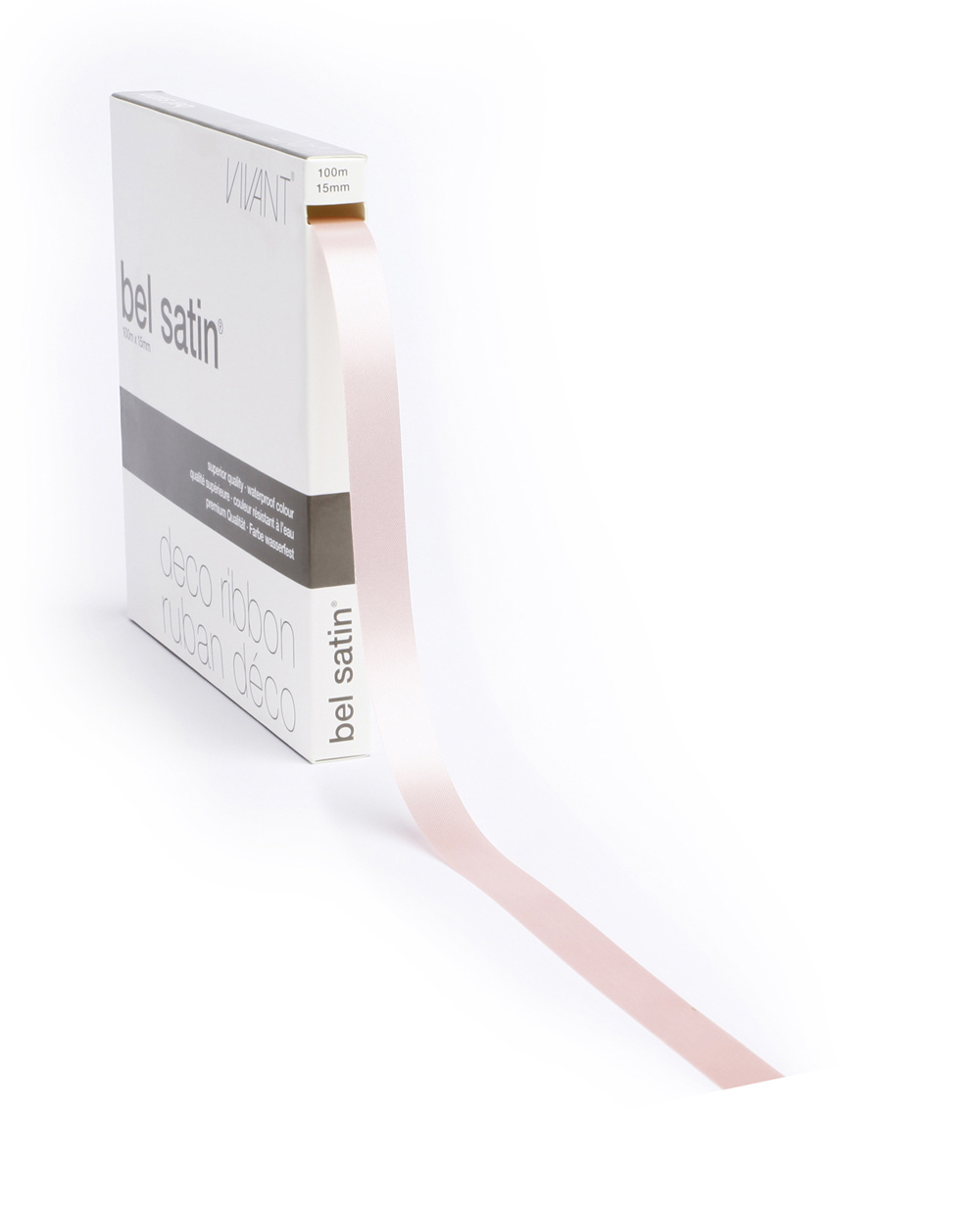 Bel satin ruban - Rose