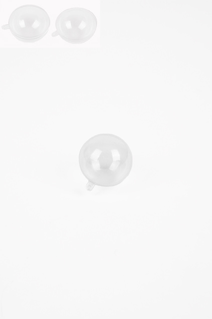 Plexi ball 6 cm with loop  - 100 pieces