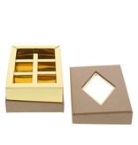 Boite à fenêtre transparente  kraft - 125 *95*55 mm - 20 pièces