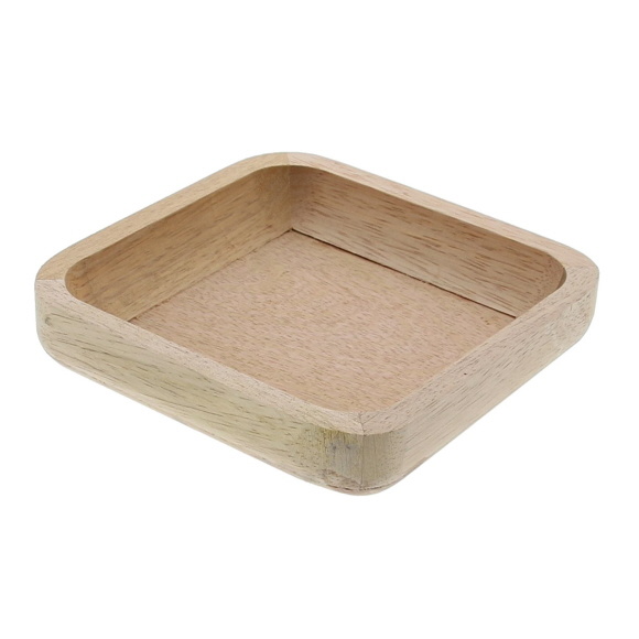 Wooden bowl oval - 197*117*23 mm - 6 pieces