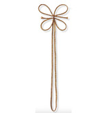 Gold elastic bow - 50 cm - 50 pieces
