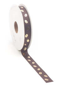 Coffee lover ribbon - brown