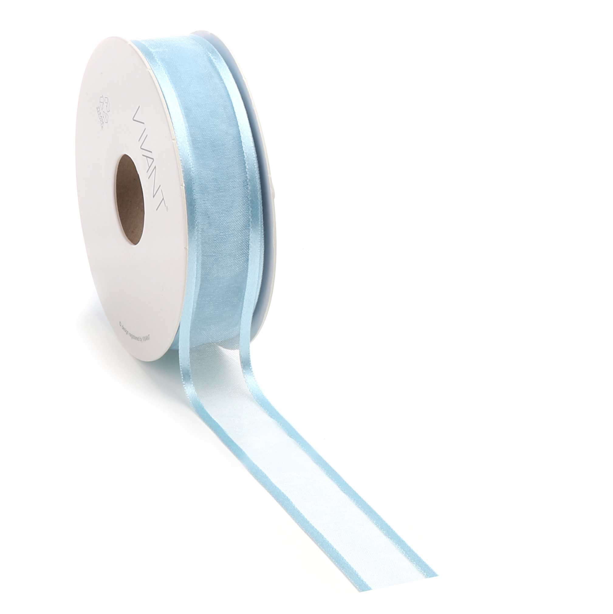 Prego woven edge Ribbon - blue