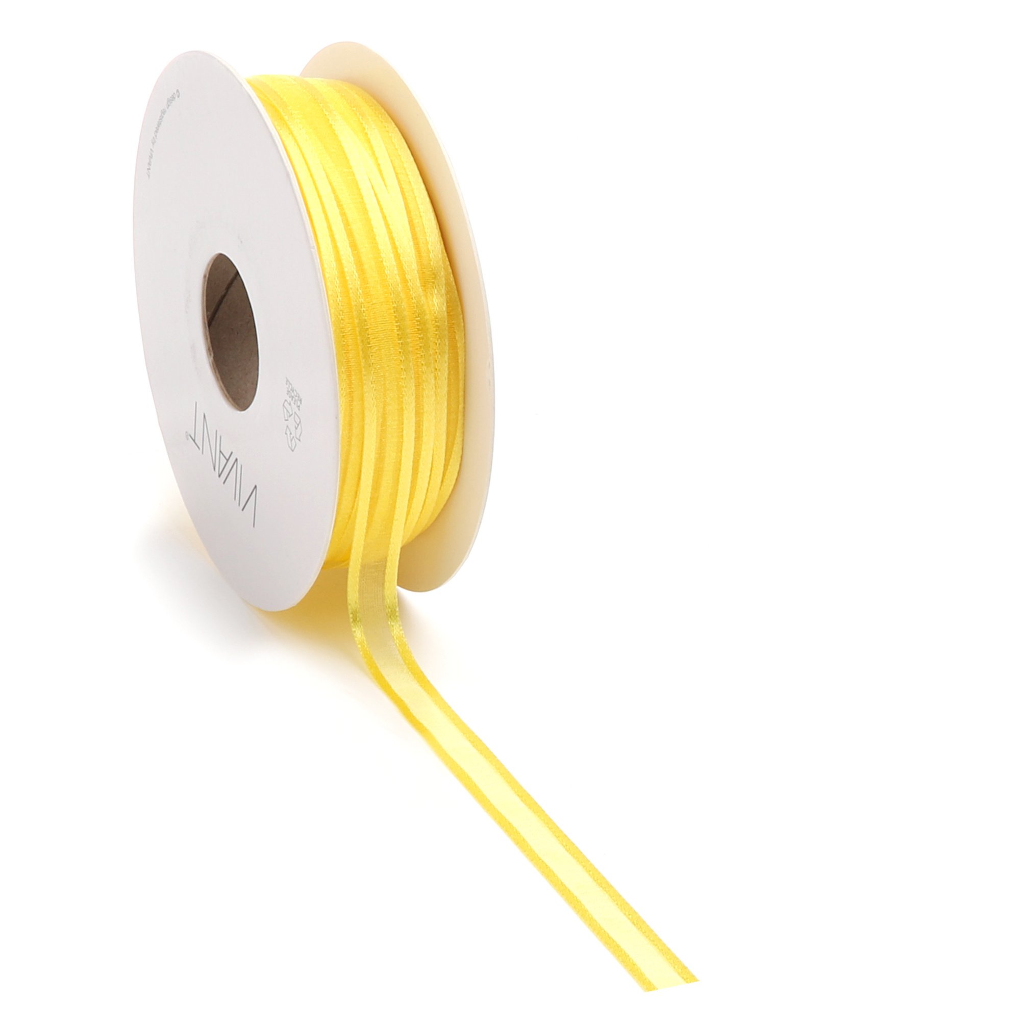 Prego woven edge Ribbon - yellow