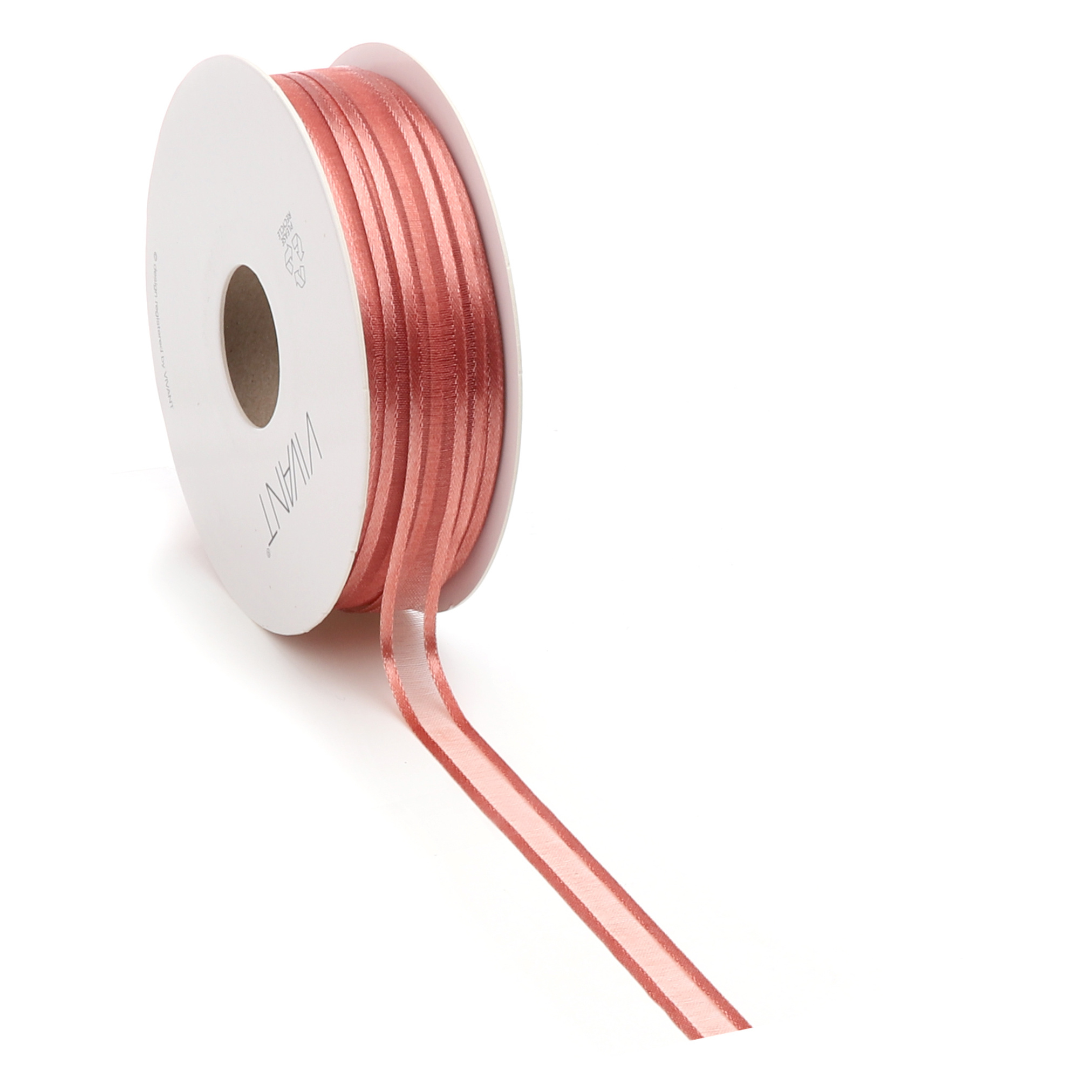 Prego woven edge Ribbon - Brique