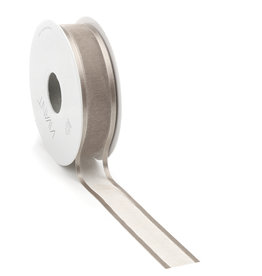 Prego woven edge Ruban - Taupe