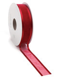 Prego woven edge Ribbon - Bordeaux