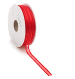 Prego woven edge Ribbon - red