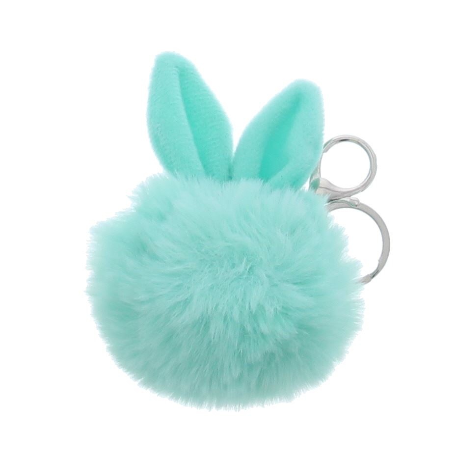 Kaninchen  "Pluche"  Schlüsselhänger  - Eis -  80*80*125mm - 12 Stück