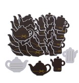 Label "Goldy" Chocolate coffee pot and teapot- 72 pieces