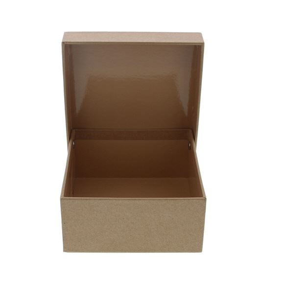 Kraft square Box with lid - - 130*130*65mm - 10 pieces