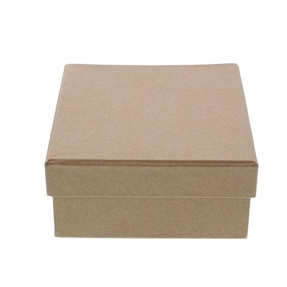 Kraft square Box with lid - - 130*130*65mm - 10 pieces