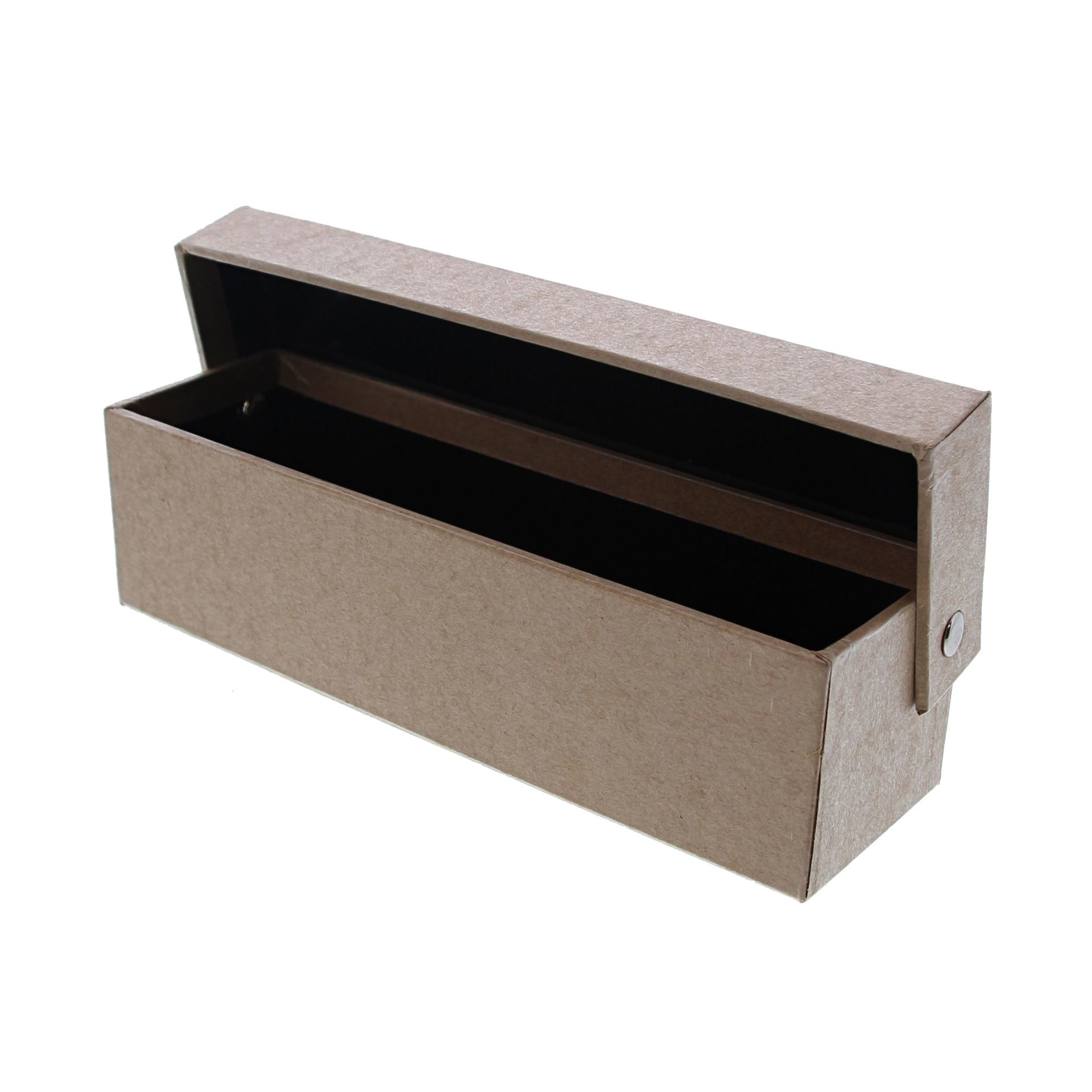 Kraft doos met deksel rechthoekig - 190*60*55mm - 10 stuks