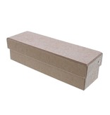 Kraft doos met deksel rechthoekig - 190*60*55mm - 10 stuks