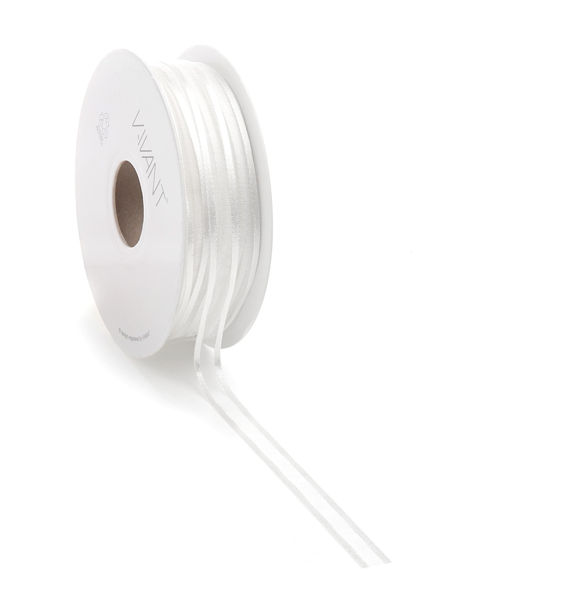 Prego woven edge Band - Weiß