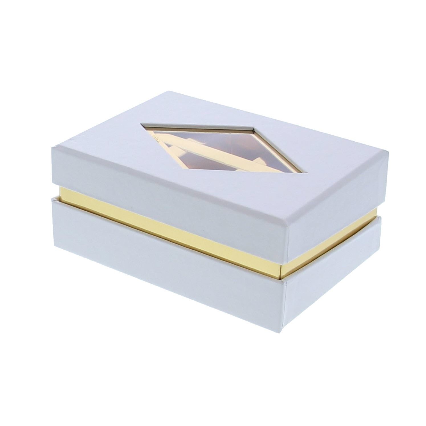 Clear window box  white - 125 *95*55 mm - 20 pieces