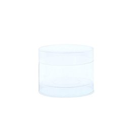 Transparent tube box with lid - 100 pieces