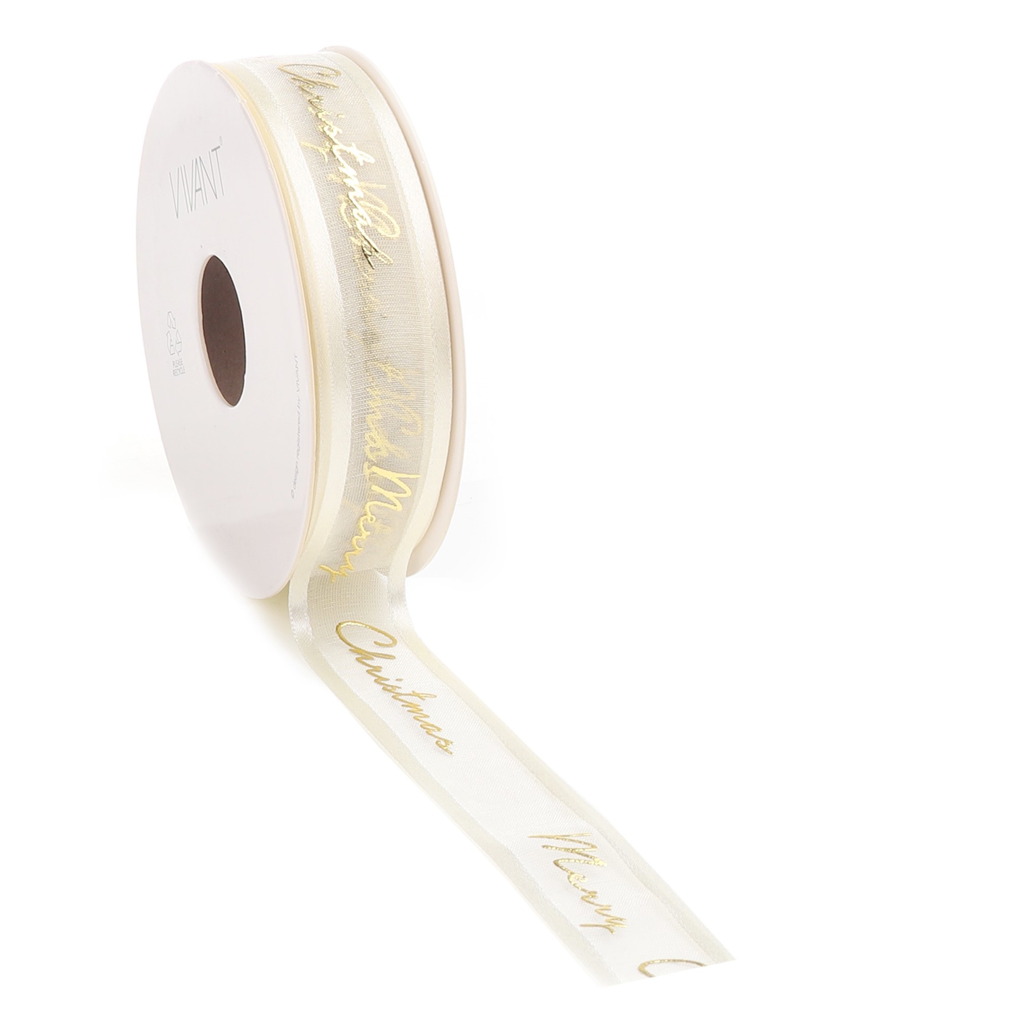 Prego  Christmas  woven edge lint - Crème