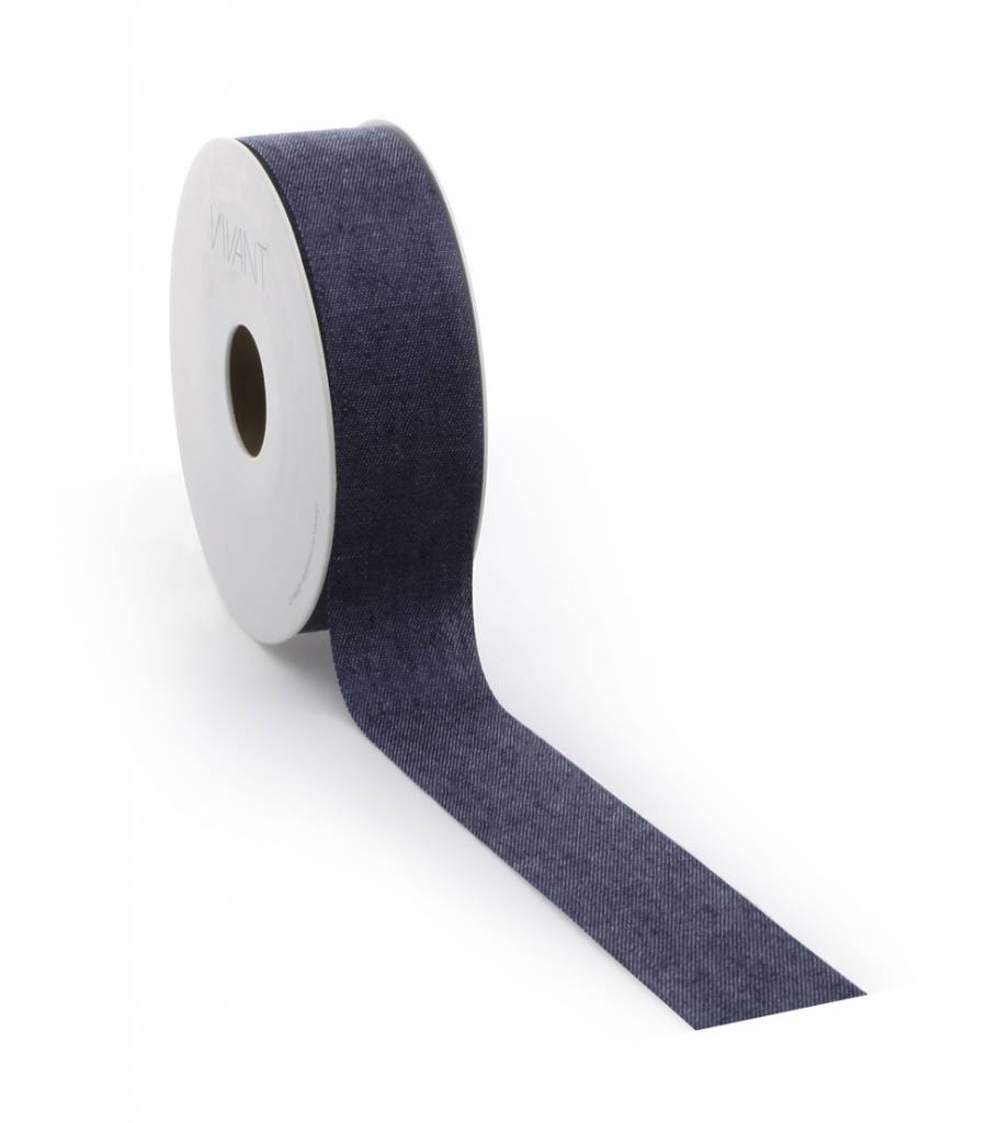 Denim ribbon - Blue