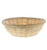 Round wicker basket - natural  - 200*200*50 mm - 25 pieces