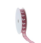 "Bunny Earsf "  Band mit Draht  - Ardoise - 15mm - 20m