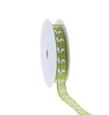 "Bunny Ears "  ruban avec fil de fer - vert - 15mm - 20m