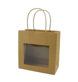 Kraft Paper Bag with window - 25 pieces