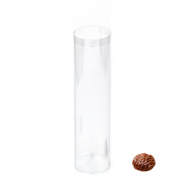 Boîte transparente tube - 150 pièces