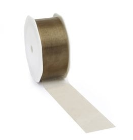 Voile ribbon - Brown