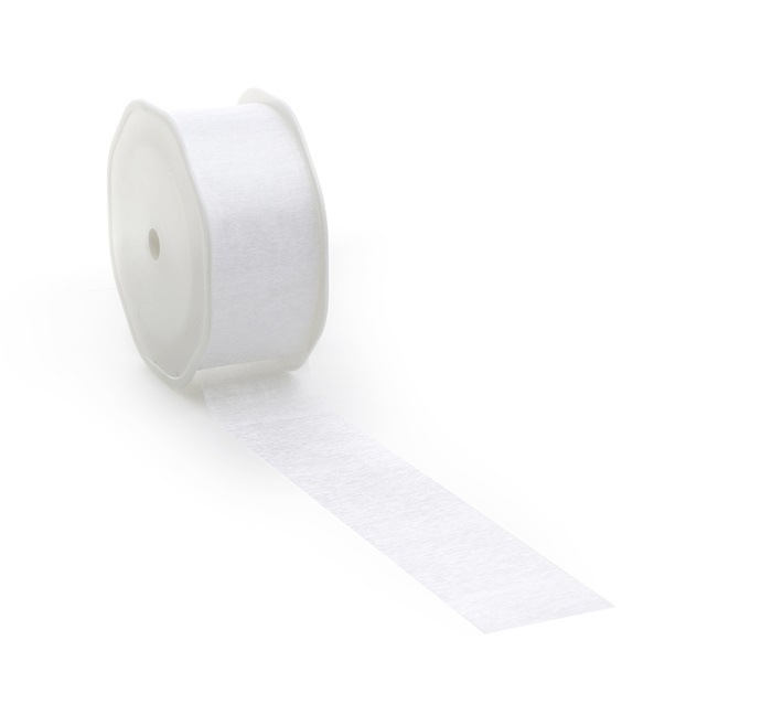 Voile ribbon - White