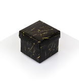 Cubebox - Zwart met goud marmer look