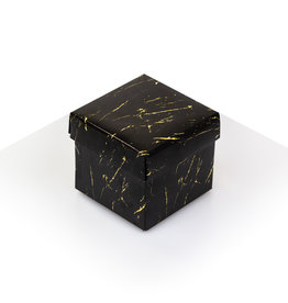 Cubebox - negro con oro mármol