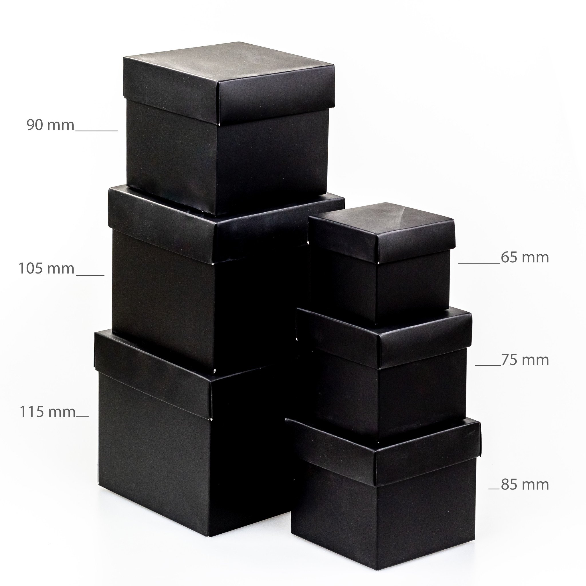 Cubebox - Zwart met goud marmer look