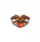 Transparant Heart - 130*130*20mm - 100 pieces