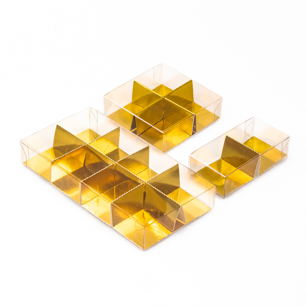 Transparanten Schachteln mit Fachteilung - 250 Stück