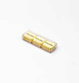 Transparant doosje met goudkarton - 105 * 29 * 18 mm - 100 stuks