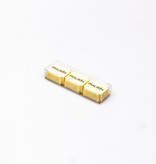 Transparanten Schachtel mit Goldkarton - 105 * 29 * 18 mm - 100 Stück
